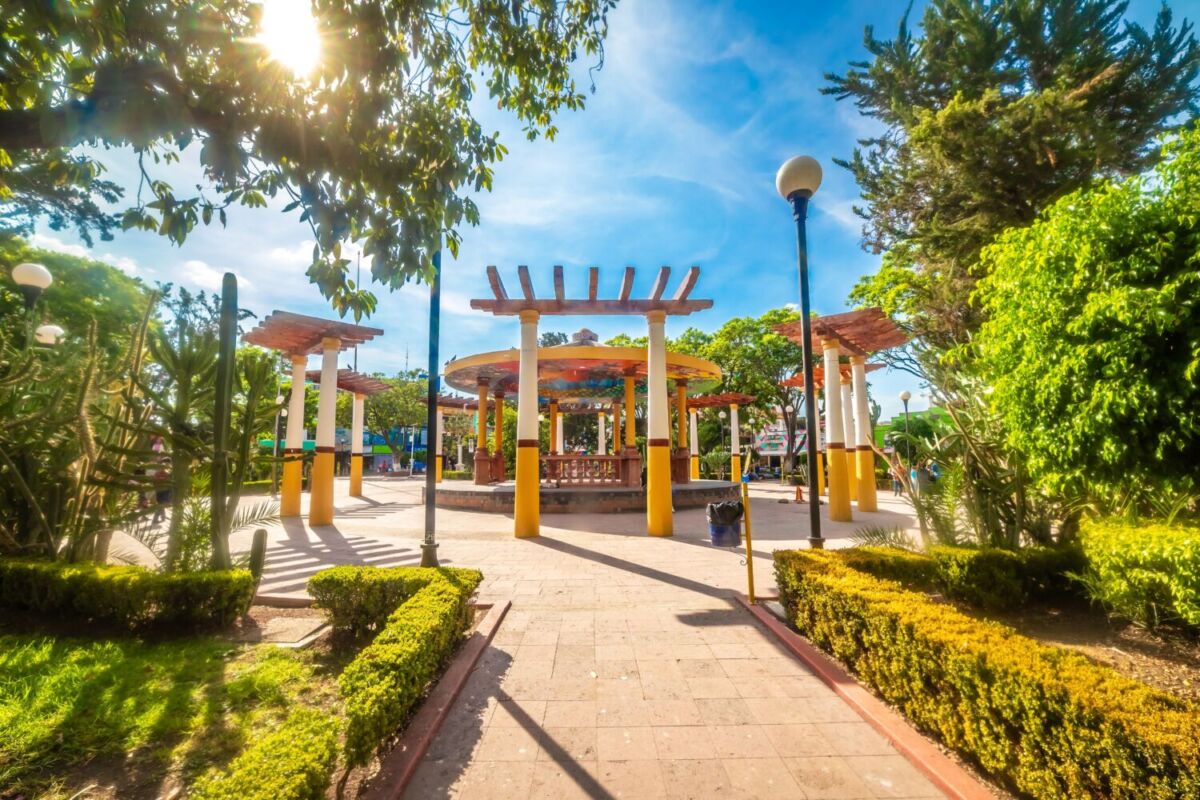 Quiosco en el centro de Tula de Allende, Hidalgo 