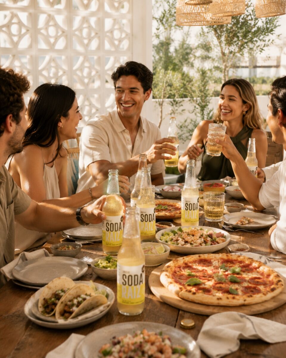 grupo de personas comiendo