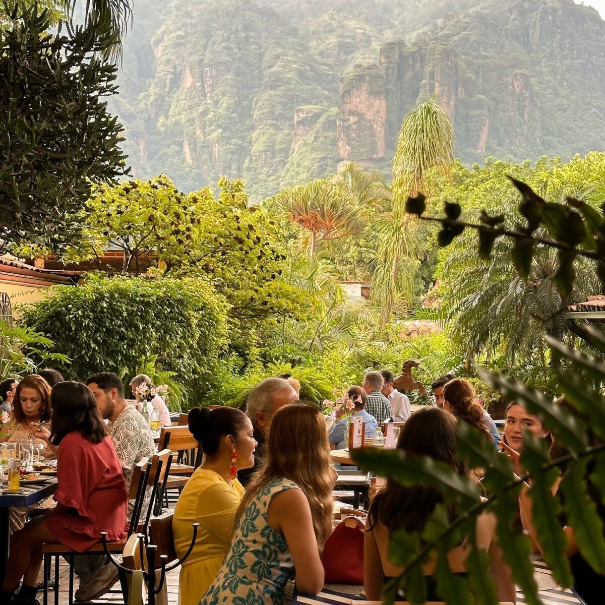 restaurante con vistas al Tepozteco 