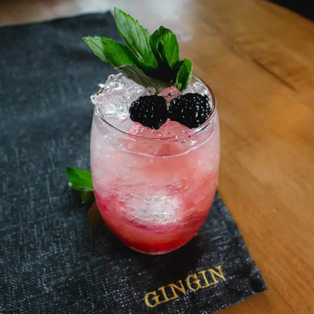 Coctel de gin de bar Gin Gin Satélite