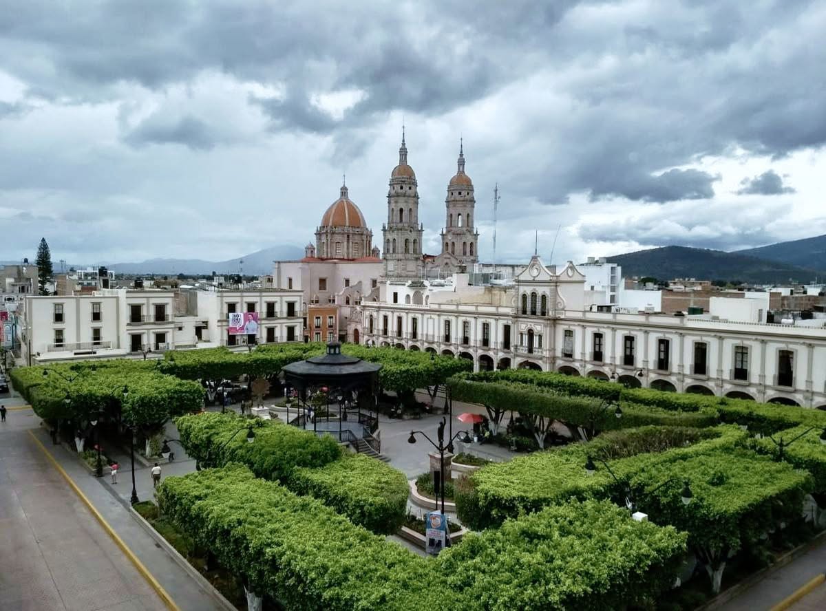 Plaza principal de Sahuayo, Michoacán 