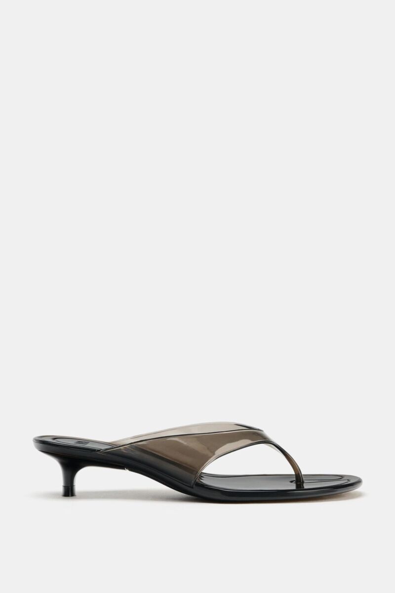 sandalia thong transparentes 