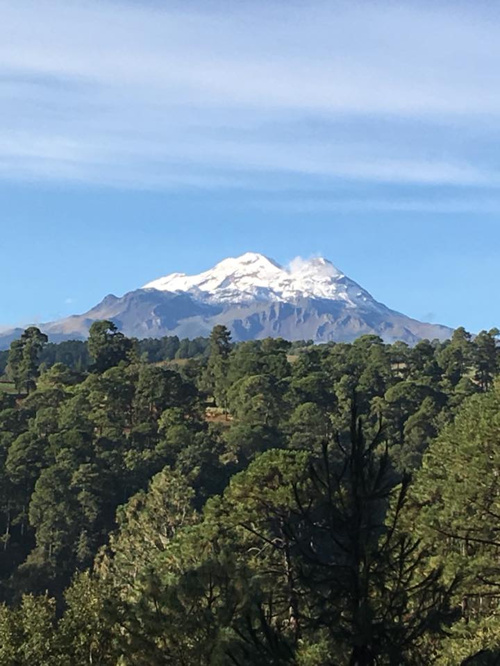 vista del volcán Iztaccíhuatl 