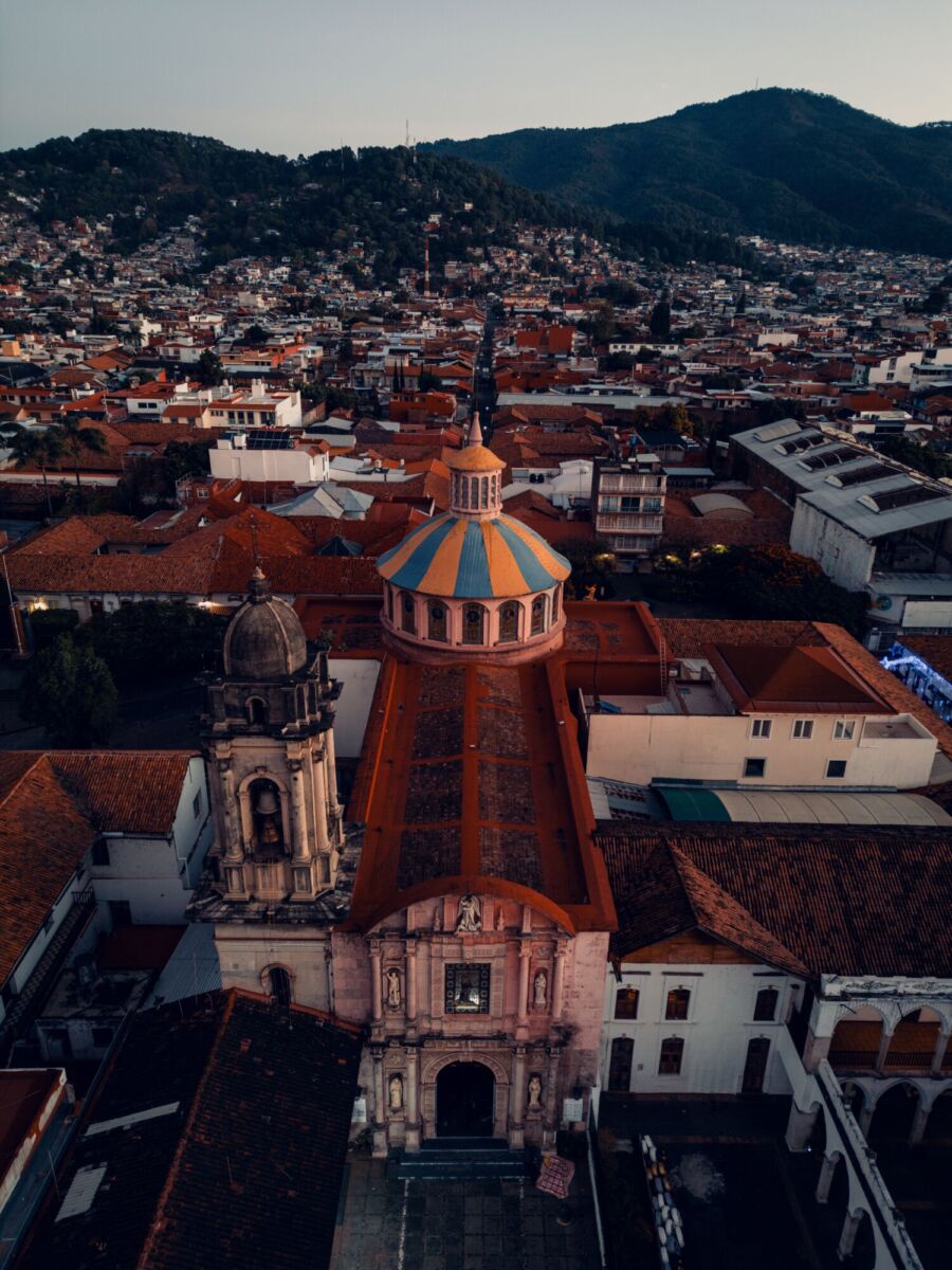 vista aérea de Uruapan, Michoacán 