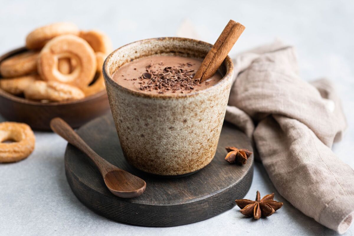champurrado de chocolate con canela