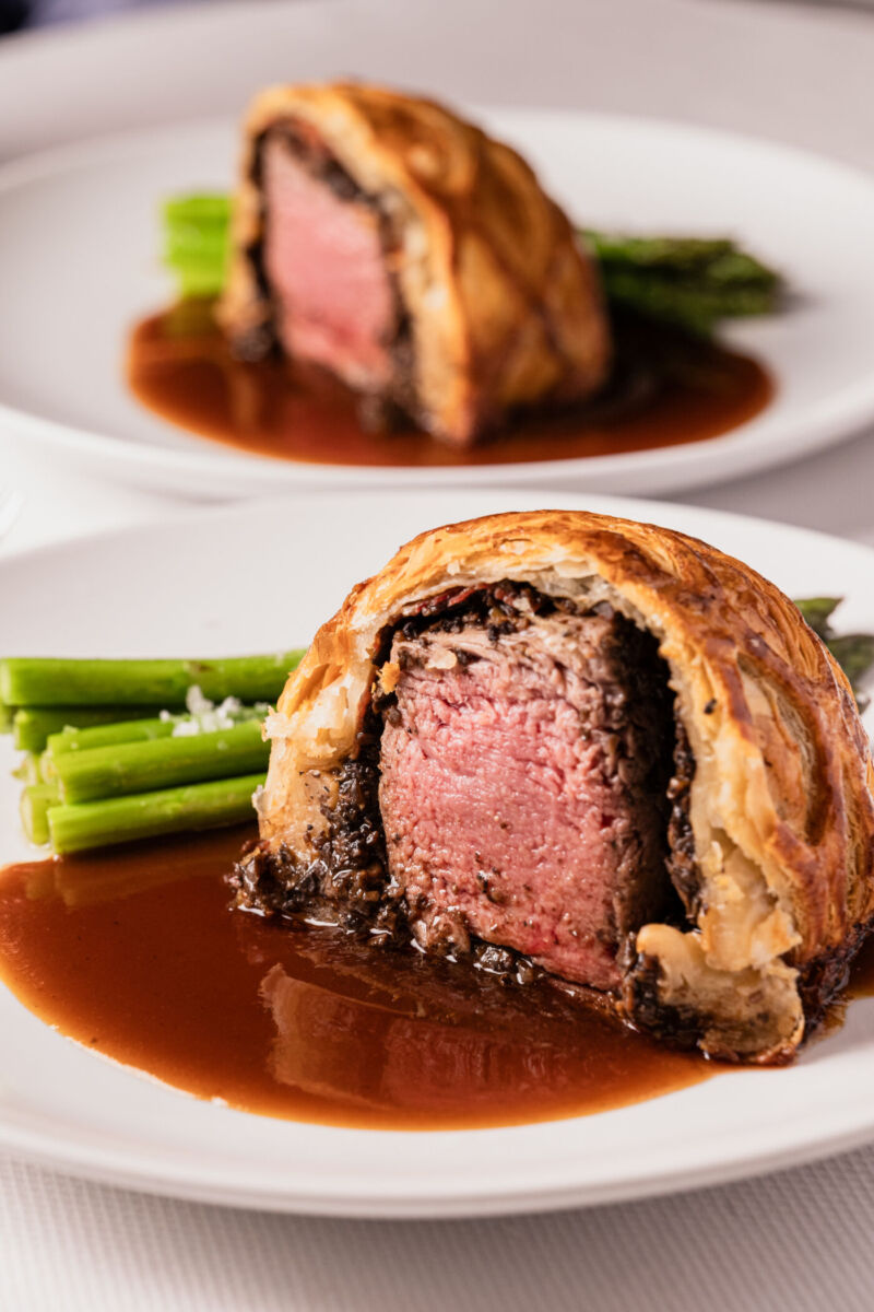 Filete Wellington en el restaurante Blanco Castelar 