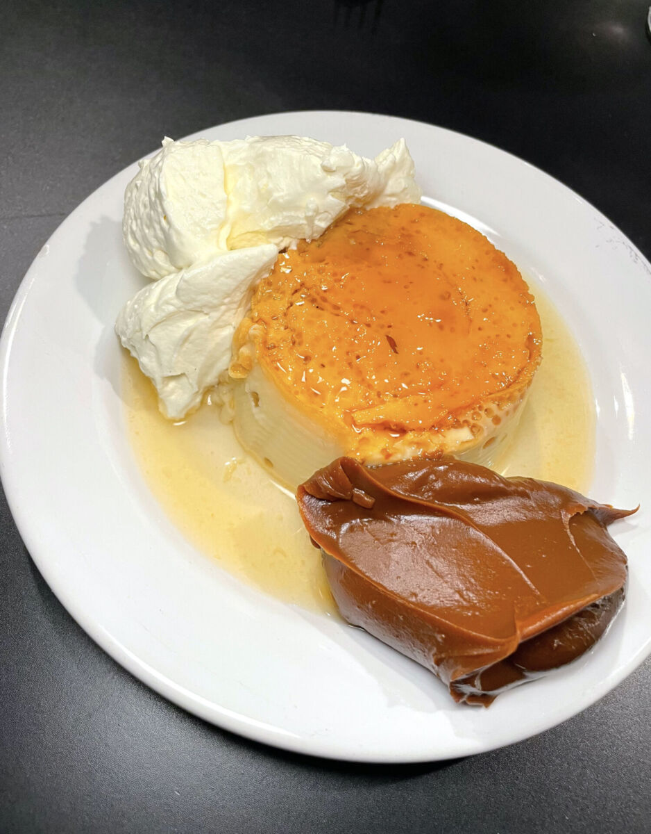 Flan mixto en Bodegón San Telmo