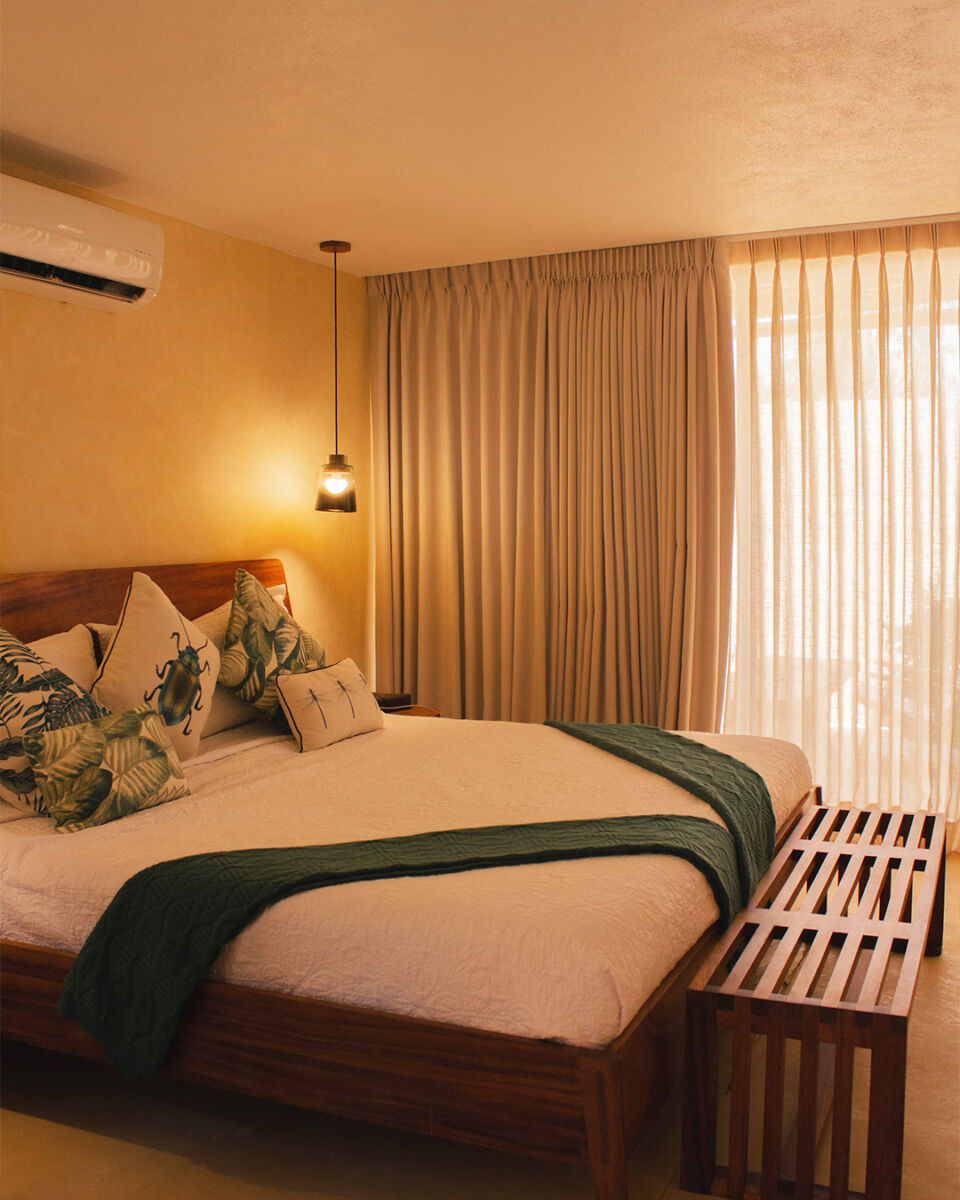 habitación del hotel Chantli Mare, en Costalegre, Jalisco 