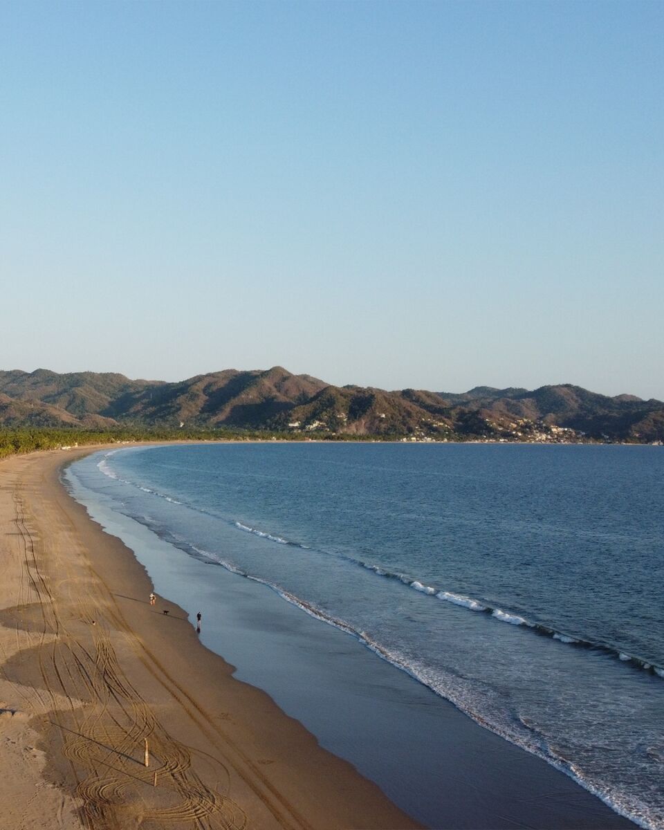 playa vacía en Jalisco