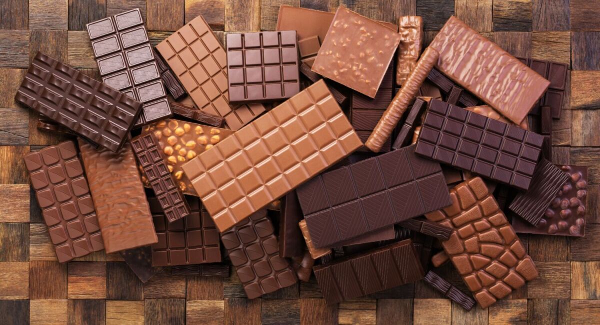 barras de chocolate