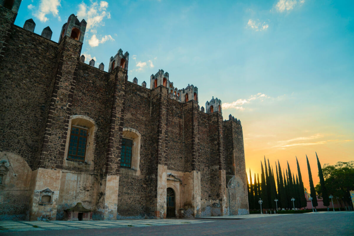 antiguo monasterio en Actopan, Hidalgo 