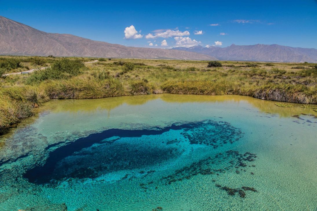 Poza Azul con agua cristalina en Cuatrociénegas
