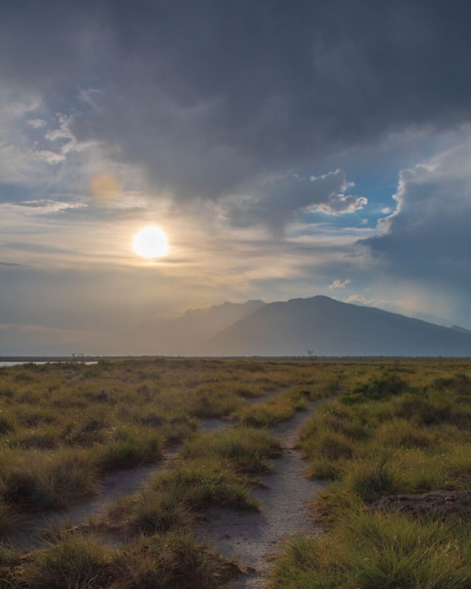 Atardecer en pueblo mágico en coahuila
