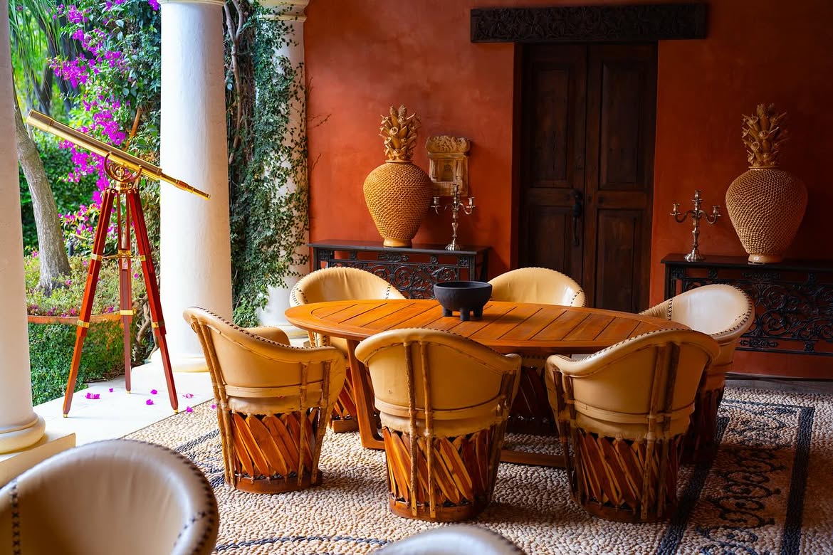 Áreas comunes de la finca Feronia en Tepoztlán