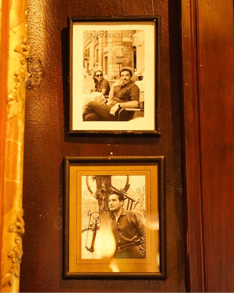 Foto de Octavio Paz en Cantina Filomeno 