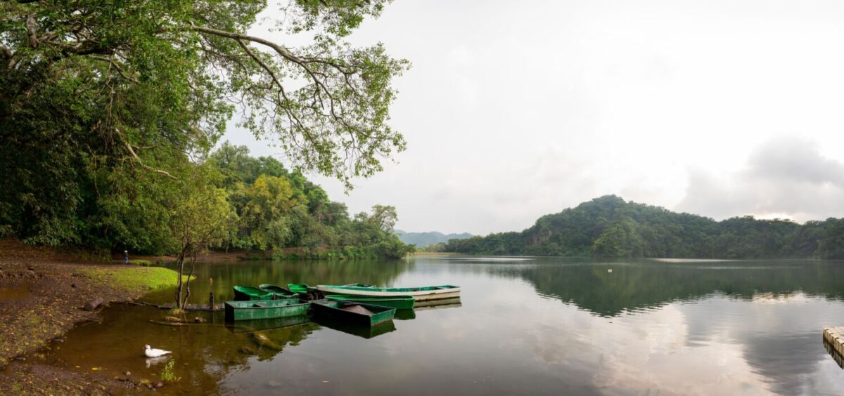 vista de la Laguna La María, en Colima 
