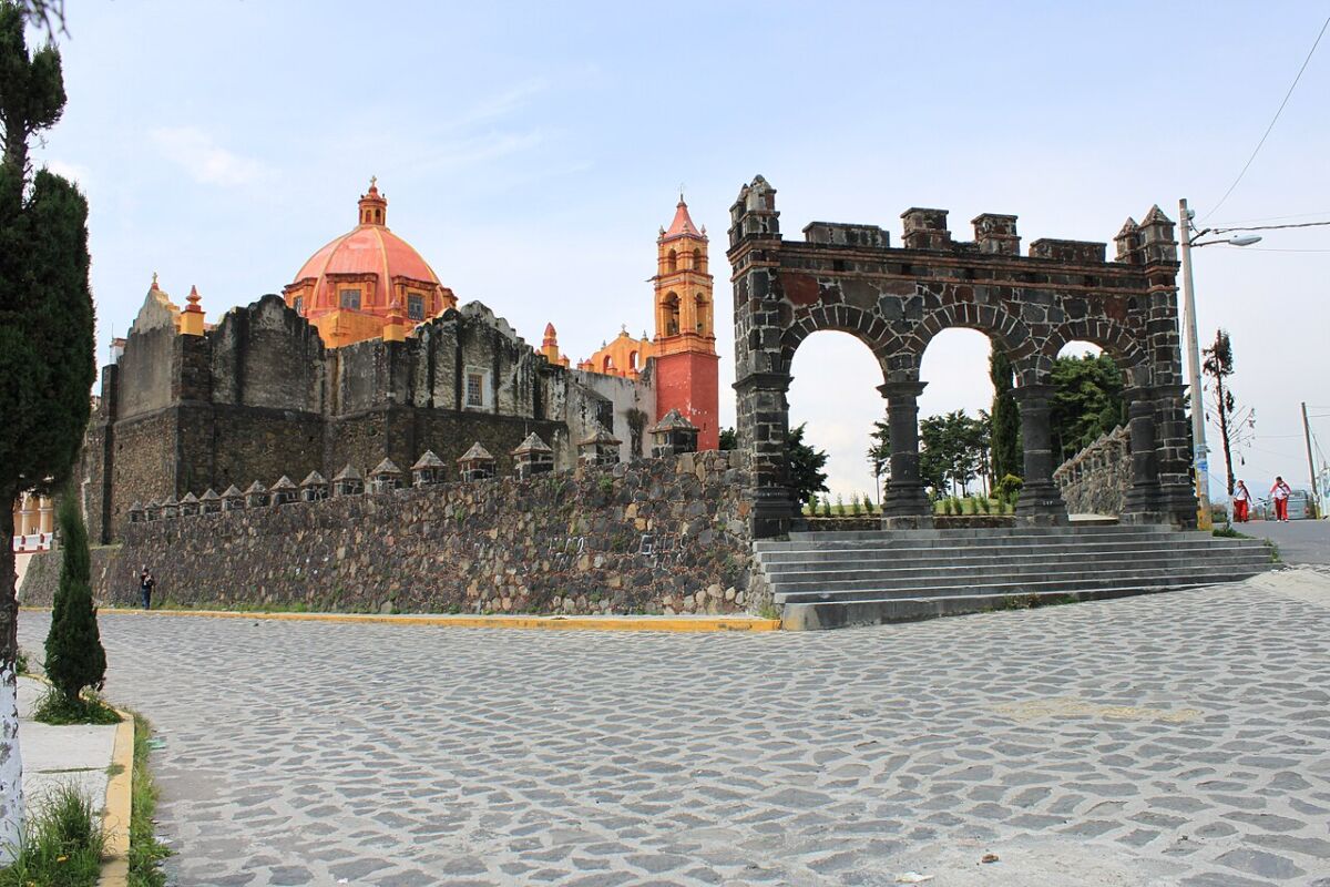Templo de San Esteban en Tepetlixpa, Estado de México