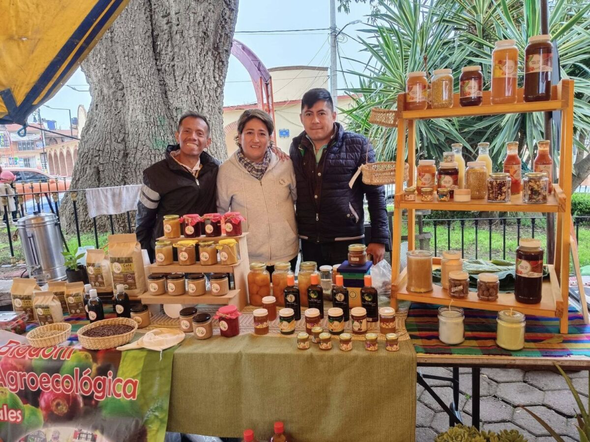 Productores de miel en Tepetlixpa, Estado de México 