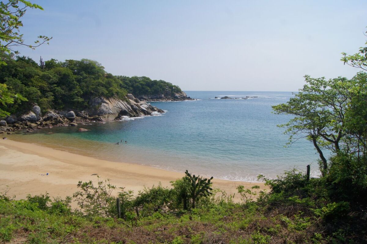 playa de agua cristalina 