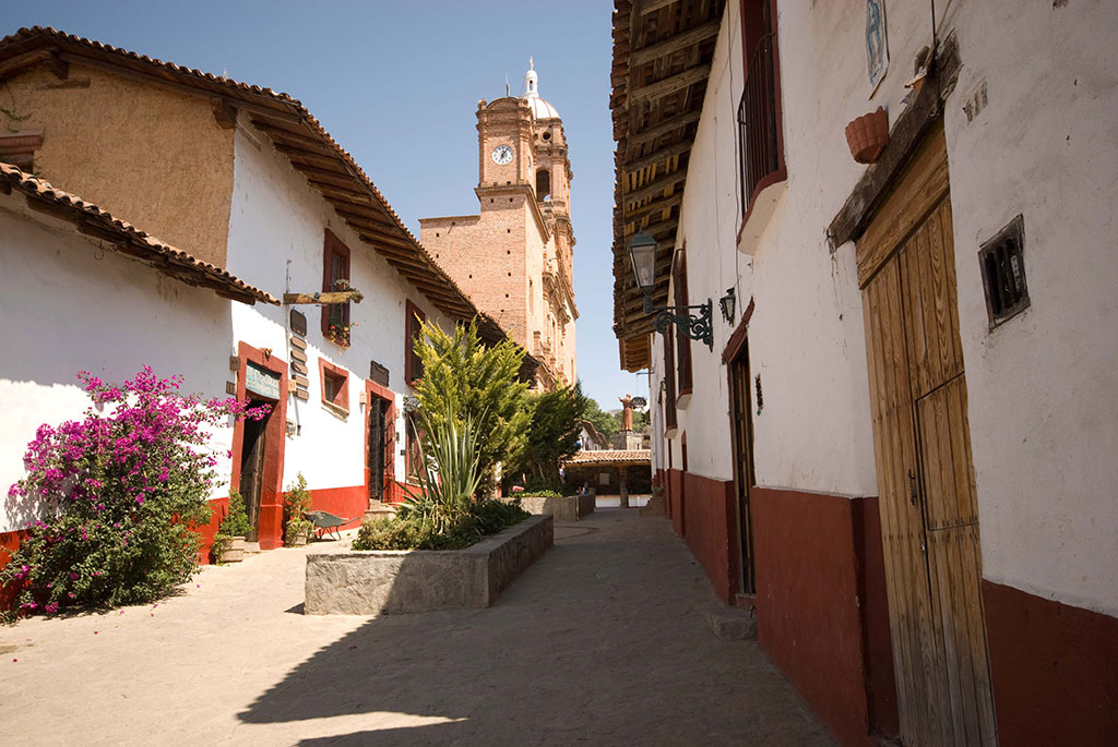 calle de San Francisco del Rincón en Guanajuato