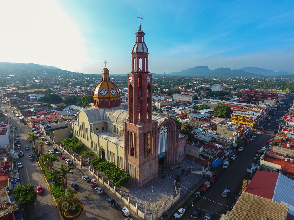 Vista aérea de la ciudad de Apatzingán, Michoacán