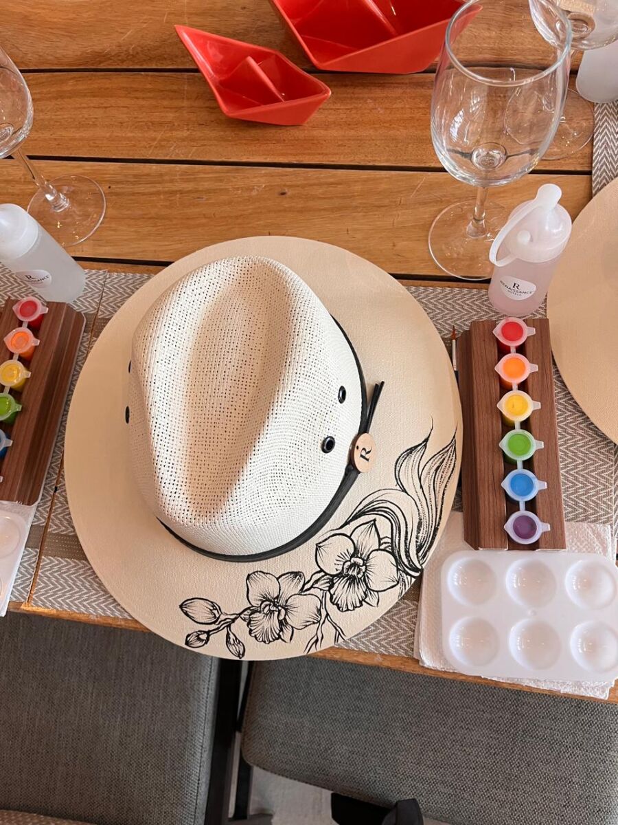 taller para pintar un sombrero artesanal 