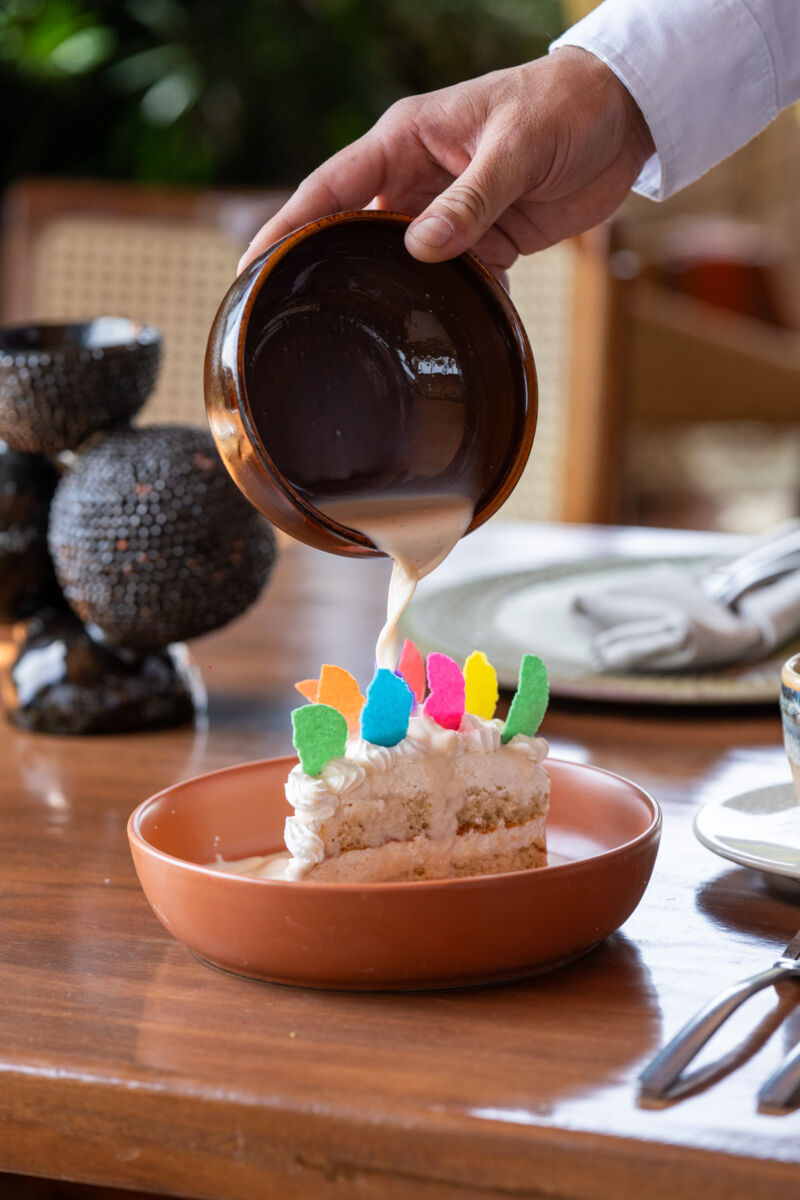 Pastel de horchata del restaurante Altanera 