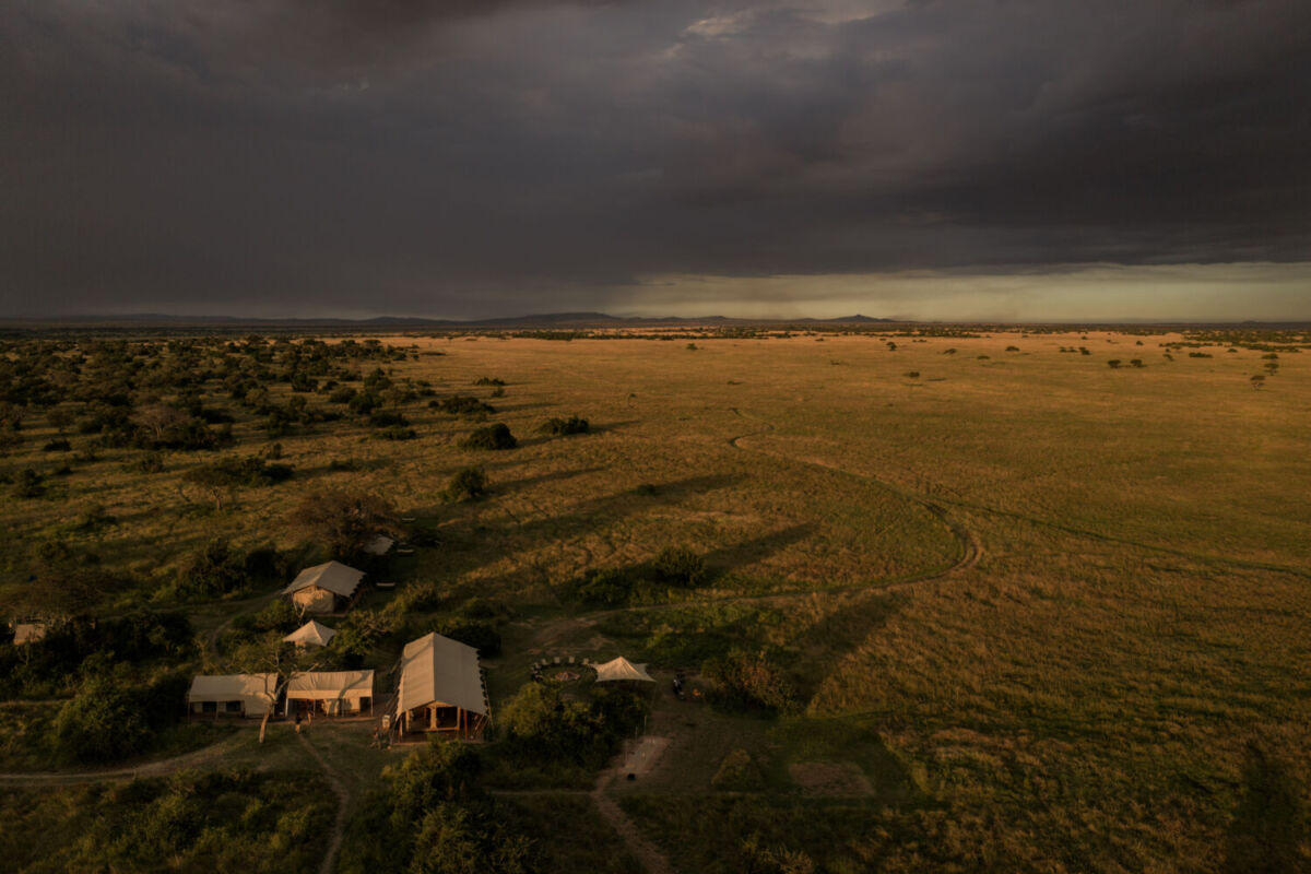 campamento privado en el serengueti