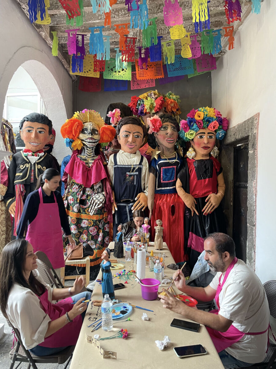 Taller de mojigangas en San Miguel de Allende
