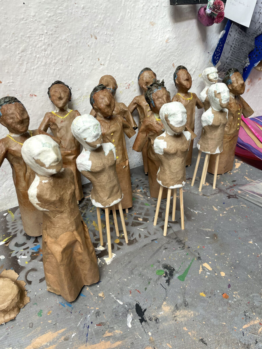 Moldes de mojigangas en San Miguel de Allende 