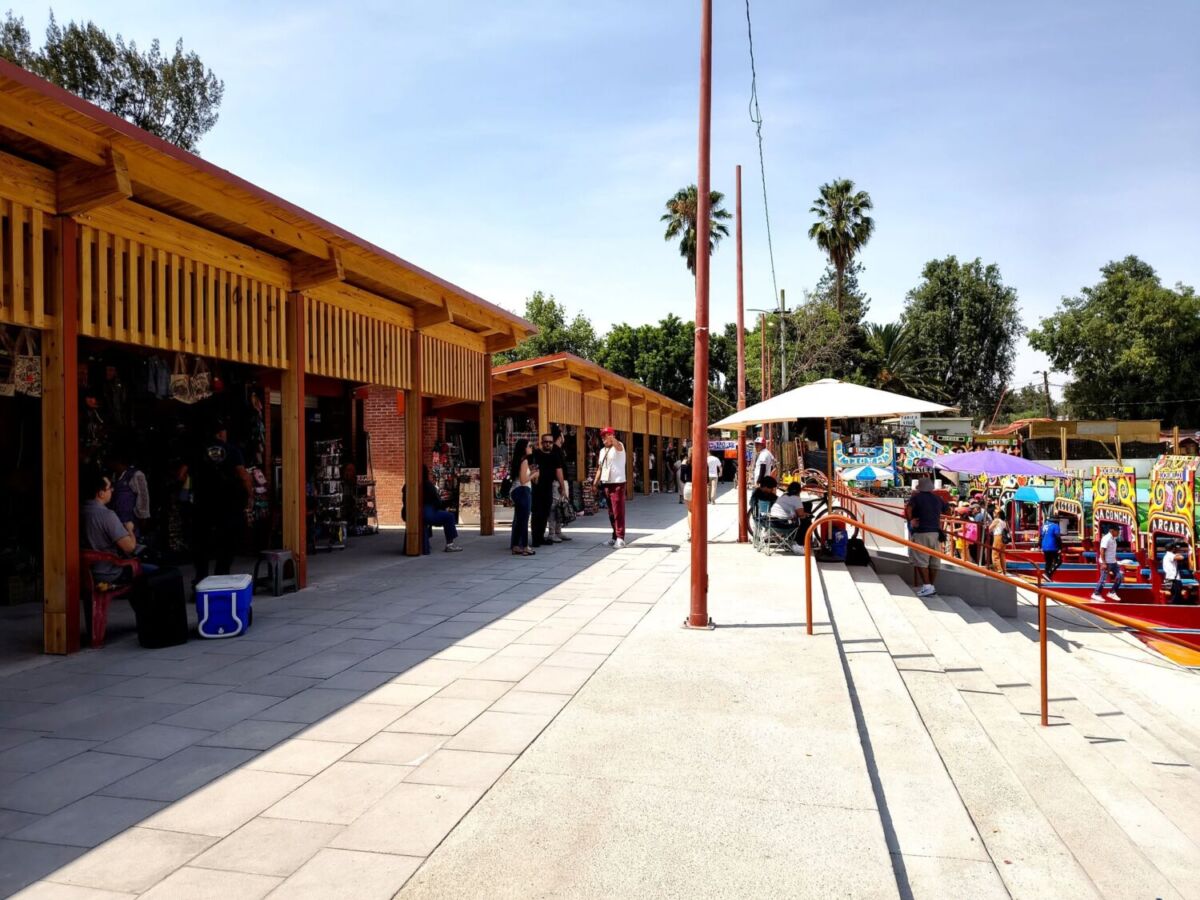 Zona de embarque en Cuemanco, Xochimilco 