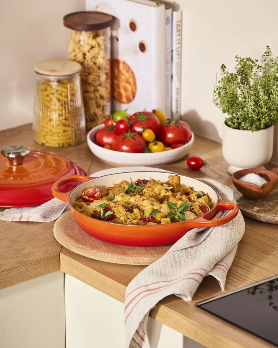 olla naranja le creuset 