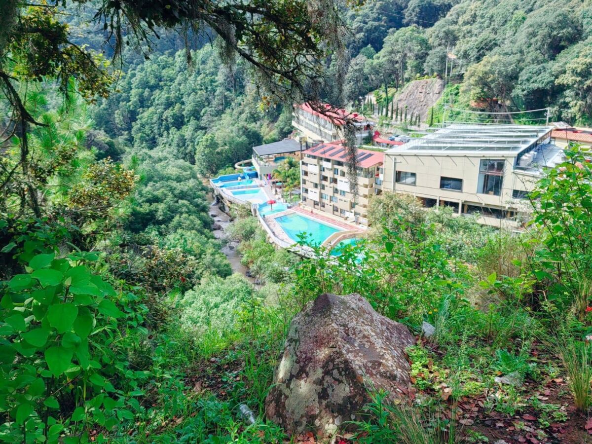 Vista panorámica del Balneario Aguas Termales de Chignahuapan