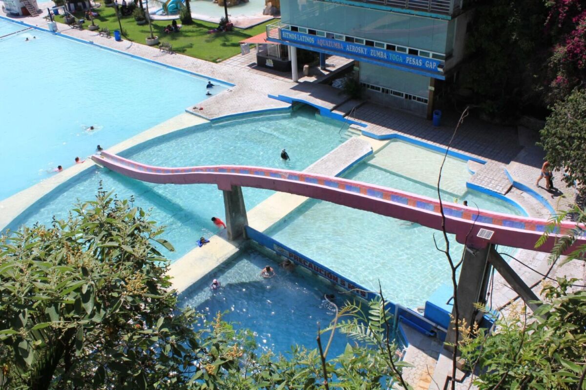 Albercas del Balneario de Agua Azul en Puebla