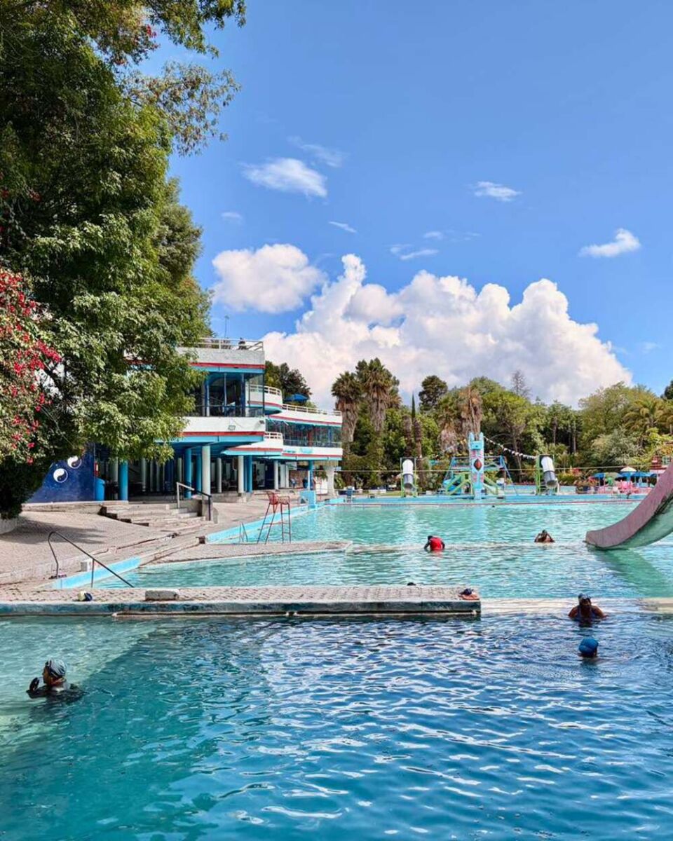 Albercas del Balneario de Agua Azul en Puebla