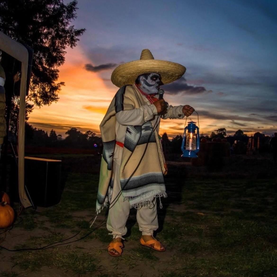 Espectáculo de leyendas en el Santuario de Girasoles, Tlaxcala