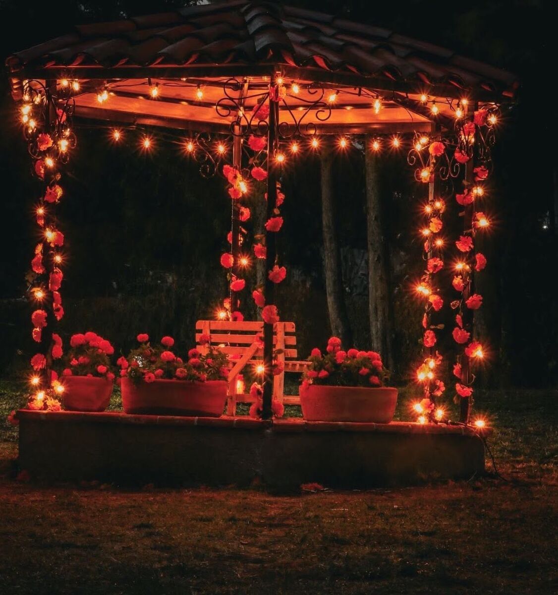 Spot para fotos con flores de cempasúchil en Tlaxcala