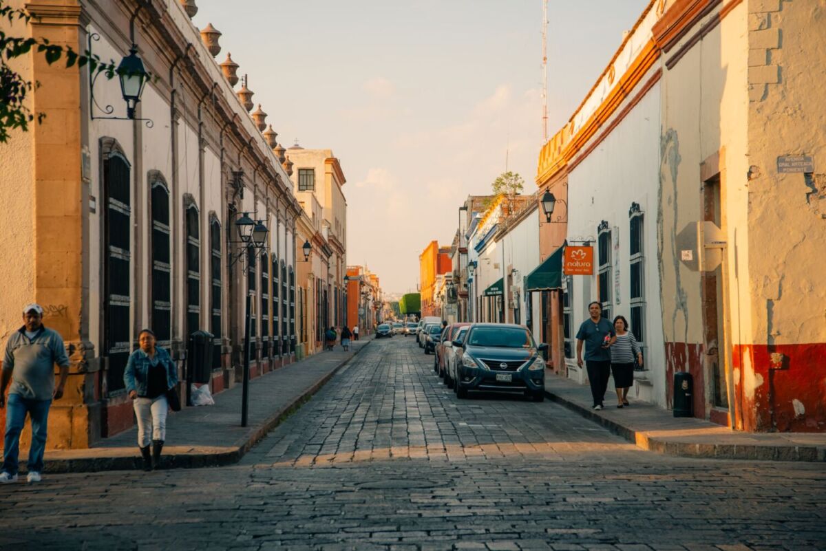 Casitas de colores en el centro histórico de querétaro