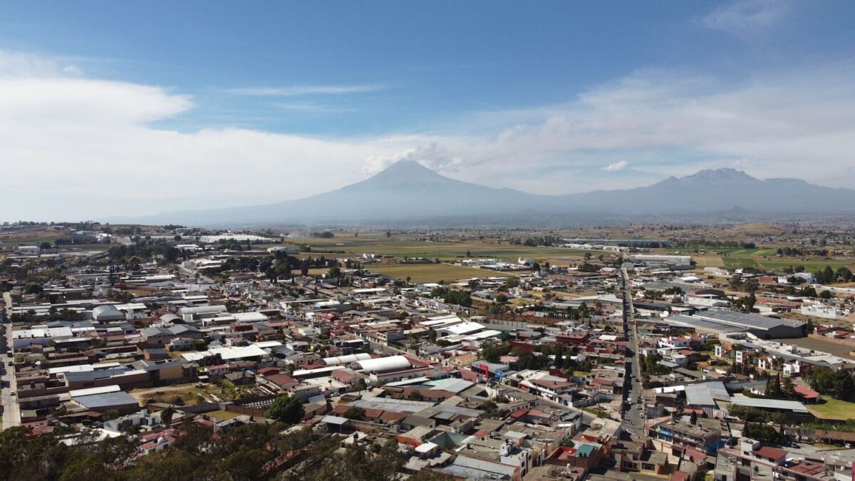 Vista aérea de Chipilo, Puebla