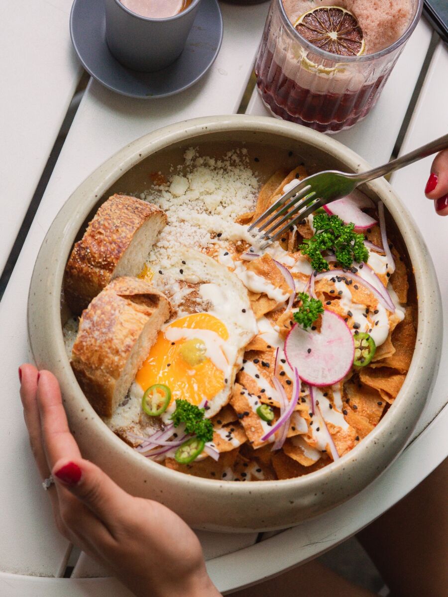 chilaquiles con huevo 