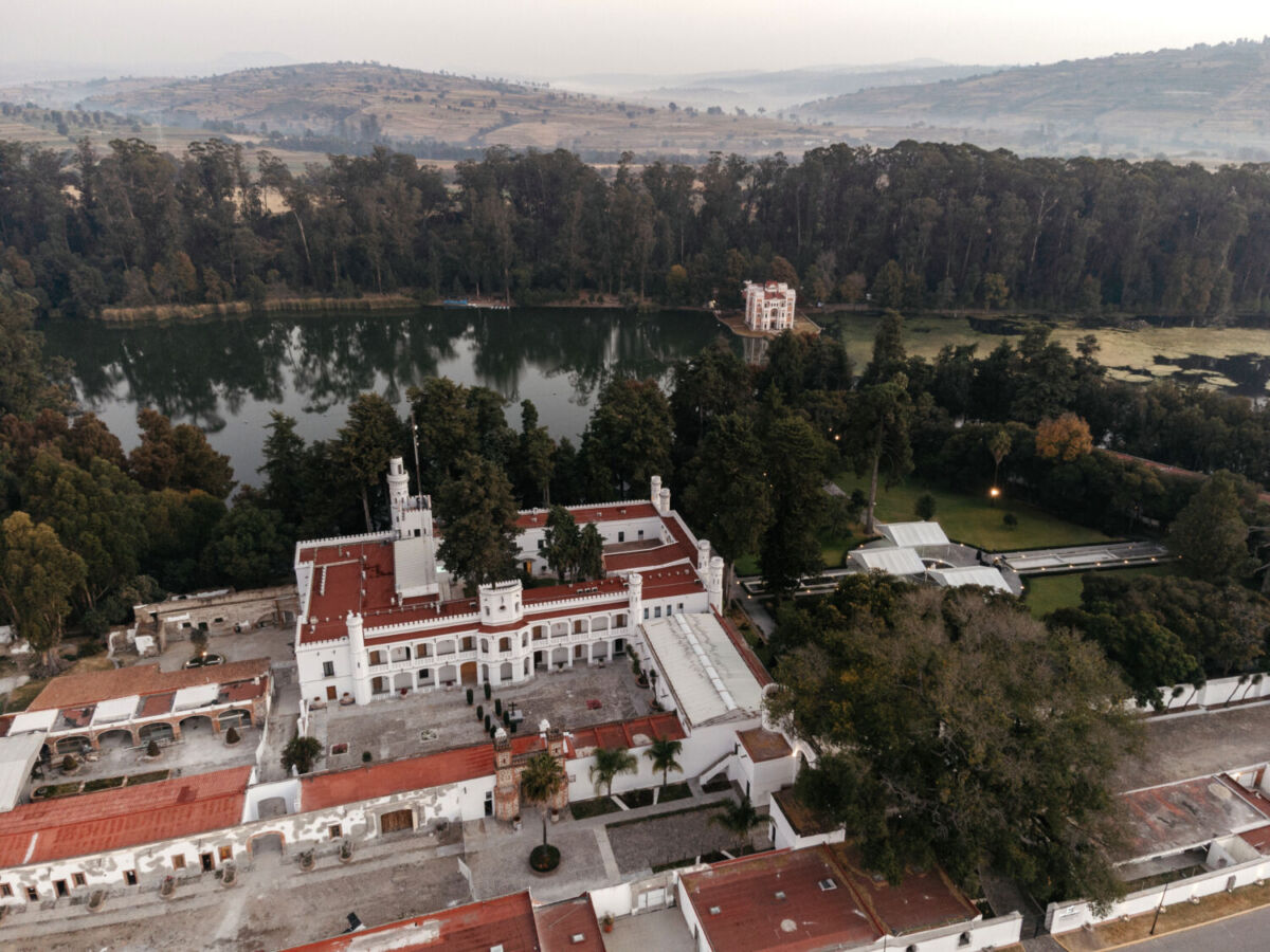 Vista panorámica de la Ex Hacienda de Chautla en Puebla 