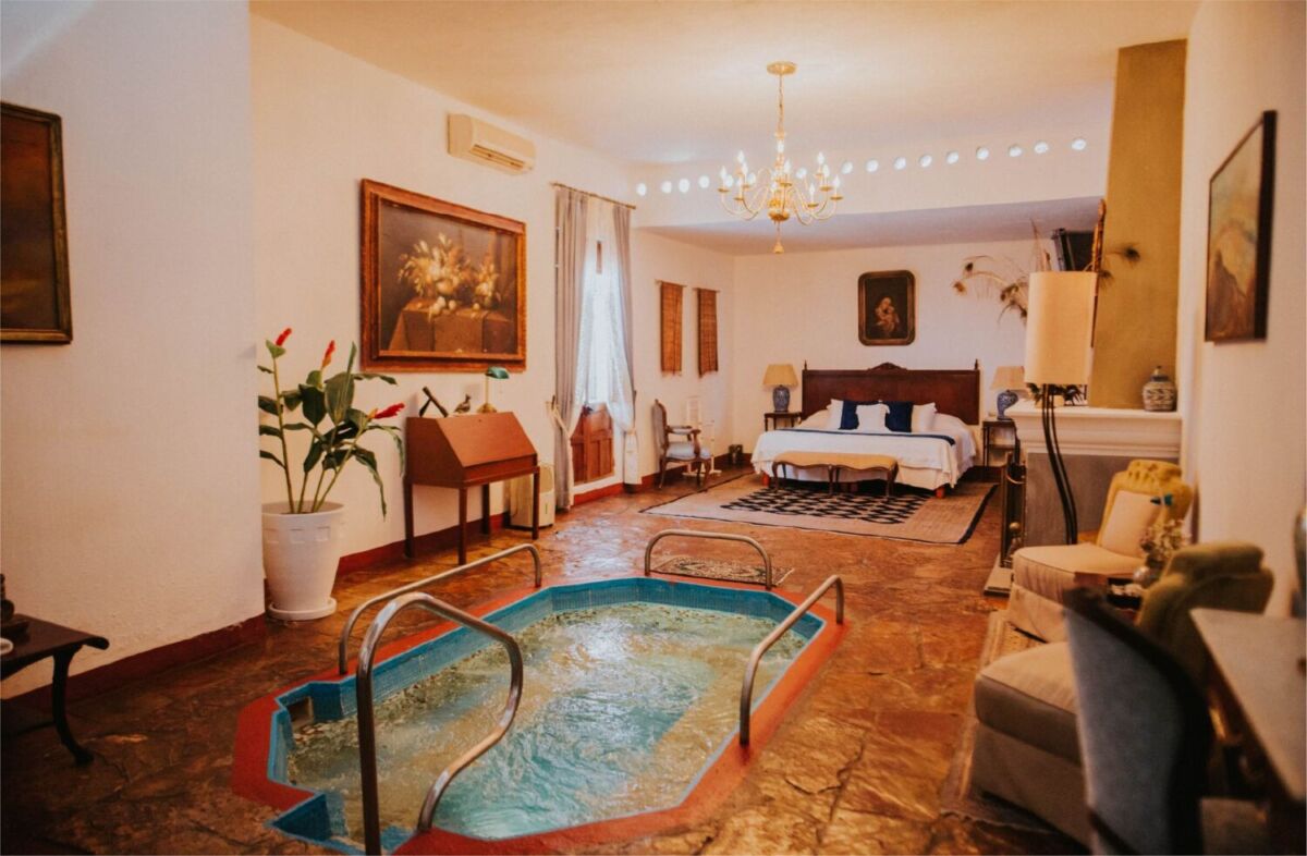 Alcoba Azul en Hotel Hacienda Carmen