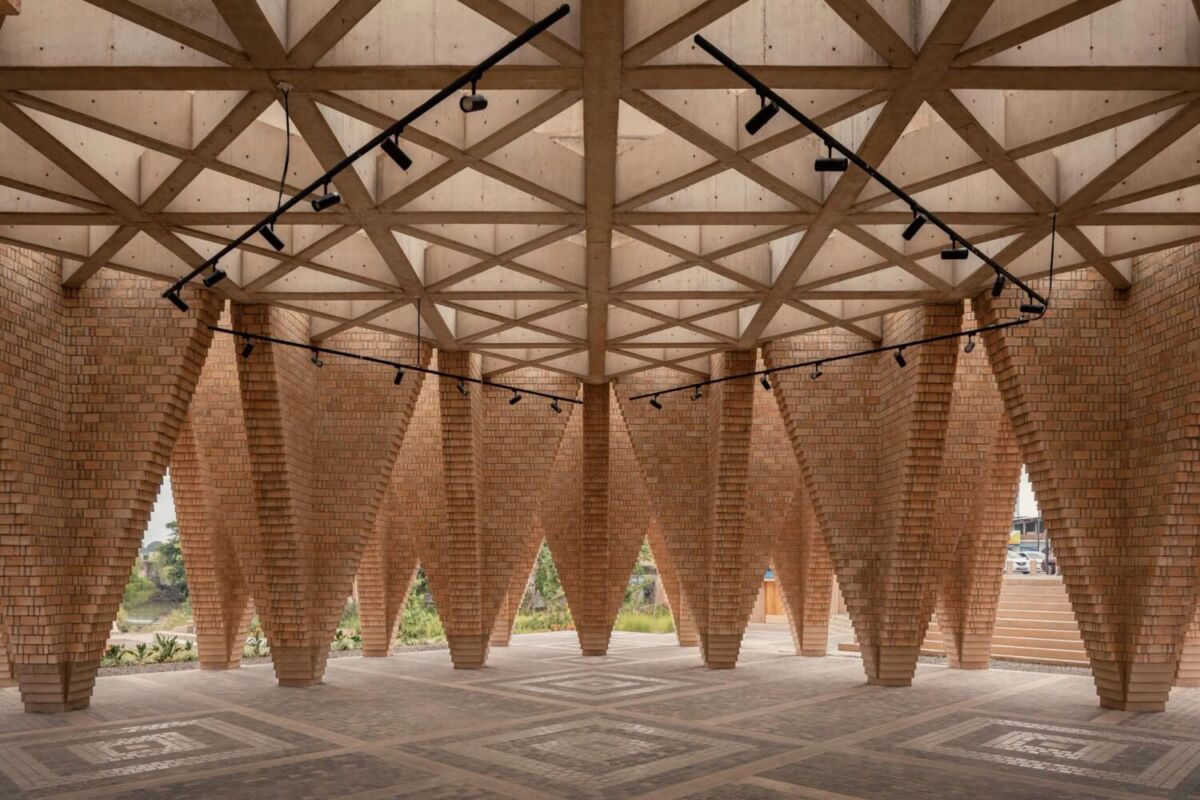 Detalles en la arquitectura de la Ciudad de las Artes Indígenas