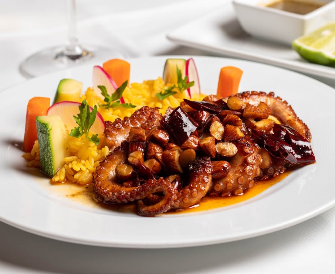 Platillo de pulpo Sir Francis en Campeche 