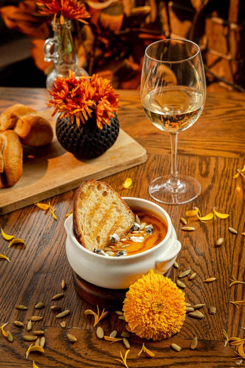 Crema de camote en el menú de otoño Tagers