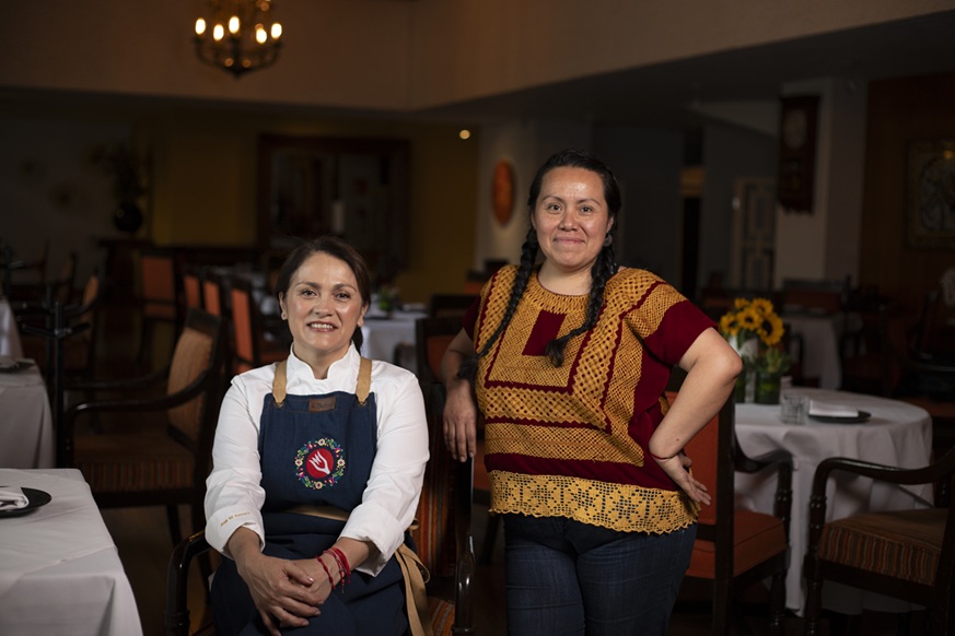 Chef Ana María Arroyo y chef Dulce Velasco