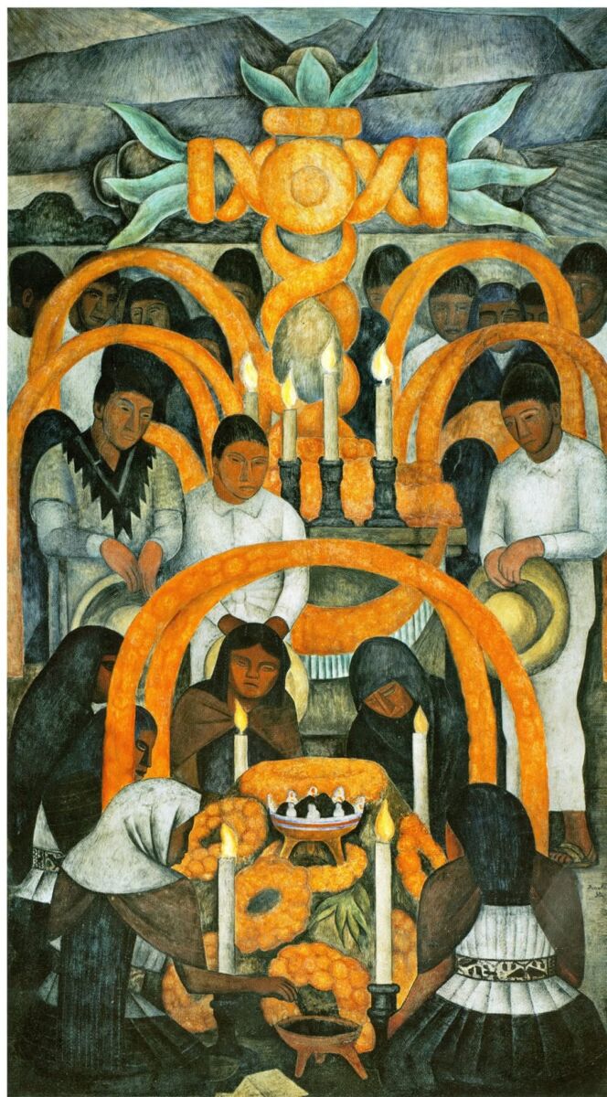 murales de día de muertos 