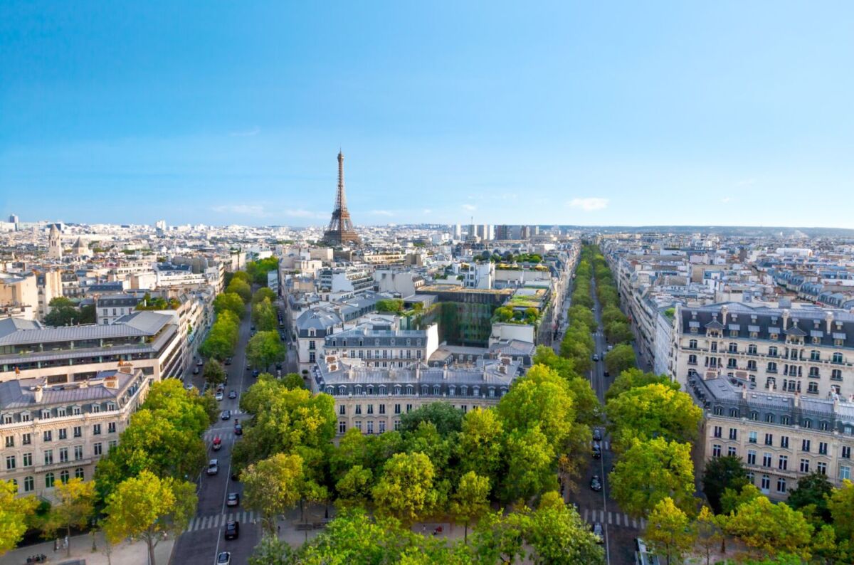 vista aérea de París, Francia 
