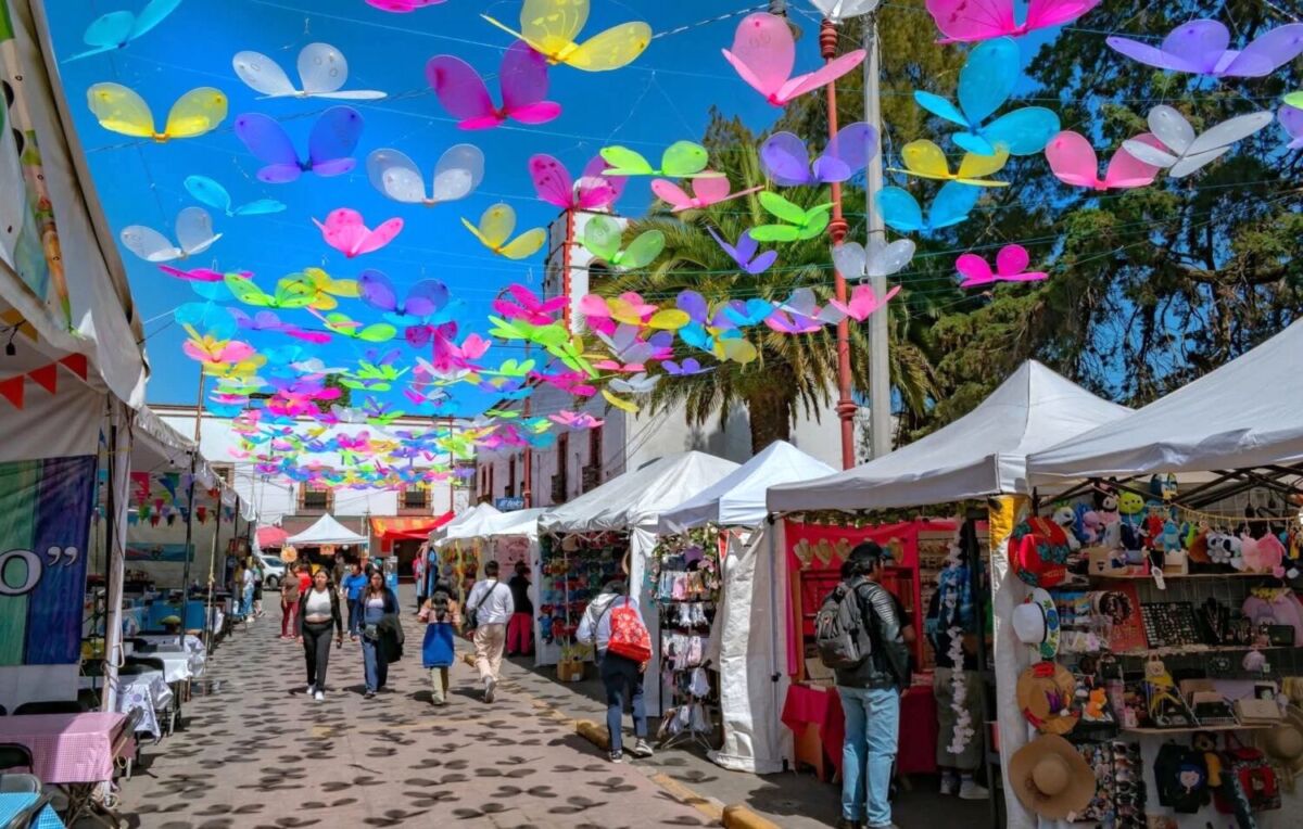 Calle pintoresca de Jilotepec, Estado de México 