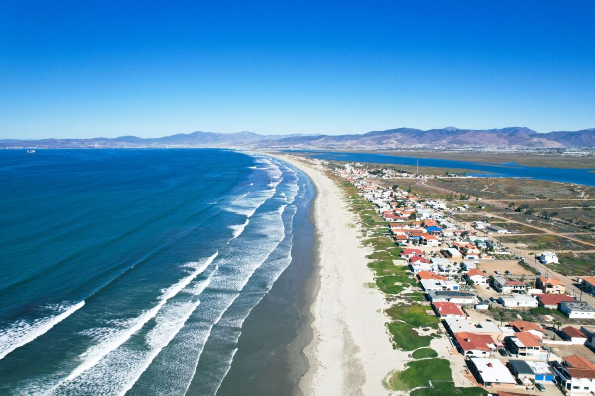 vista aérea de Punta Banda, Ensenada 